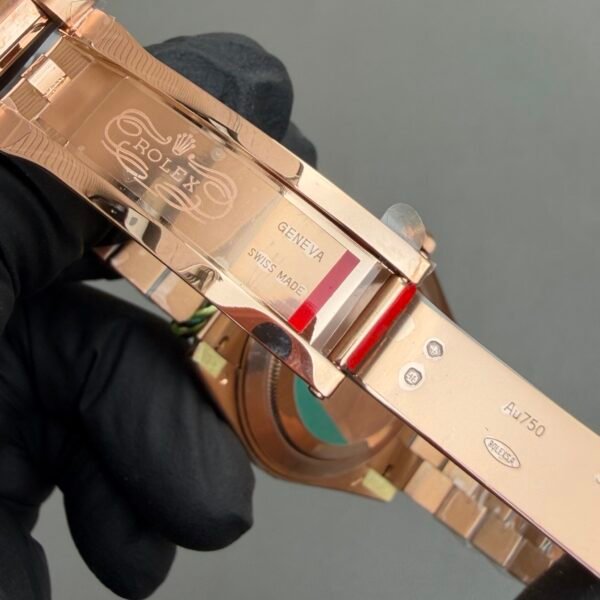 daydate 40 concealed crownclasp folding crown clasp deployant security rose gold tone cbd factory