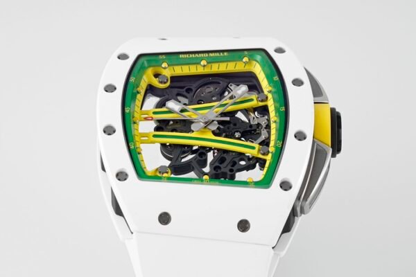 rm061, with its ultra-luxurious design, features the RMULT2 skeletonized movement. rm061, with its ultra-luxurious design, features the RMULT2 skeletonized movement.