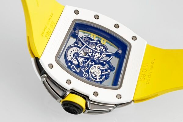 rm061 transparent case back perfectly showcases the details of the movement from every angle. rm061 transparent case back perfectly showcases the details of the movement from every angle.