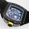 rm061 transparent case back perfectly showcases the details of the movement from every angle.