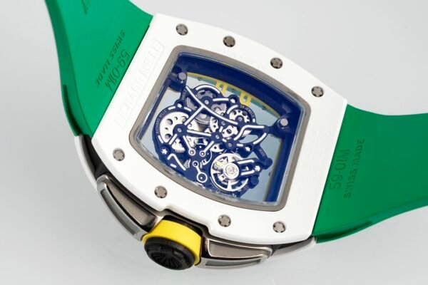 rm061 transparent case back perfectly showcases the details of the movement from every angle. rm061 transparent case back perfectly showcases the details of the movement from every angle.