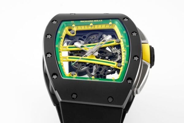rm061, with its ultra-luxurious design, features the RMULT2 skeletonized movement.