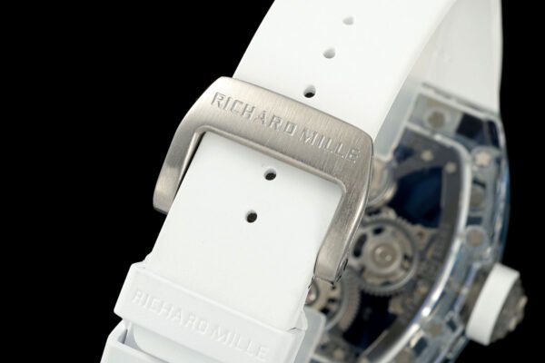 soft fluoroelastomer strap, richard mille titanium buckle