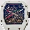 rm67-02 skeleton automatic watch dial details