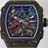 rm67-02 skeleton automatic watch dial details