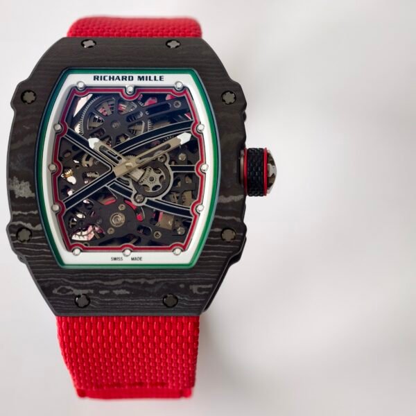 rm67-02 replica watch ultra thin skeleton design