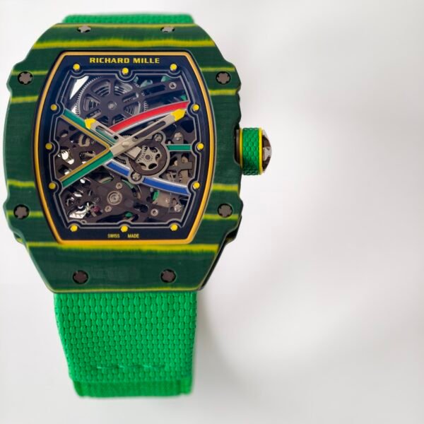 rm67-02 replica watch ultra thin skeleton design