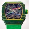 rm67-02 skeleton automatic watch dial details
