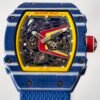 rm67-02 skeleton automatic watch dial details