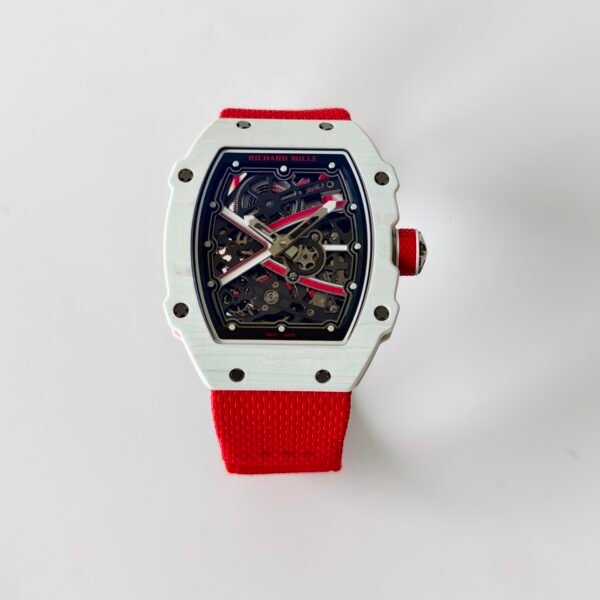 rm67-02 super clone watch ultra thin skeleton design
