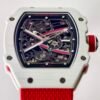 rm67-02 skeleton automatic watch dial details