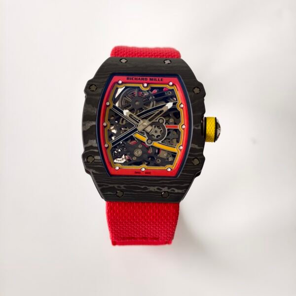 rm67-02 super clone watch ultra thin skeleton design