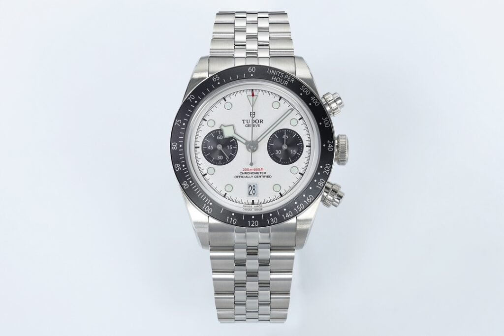 Black Bay Chrono Replica 41mm white Front View