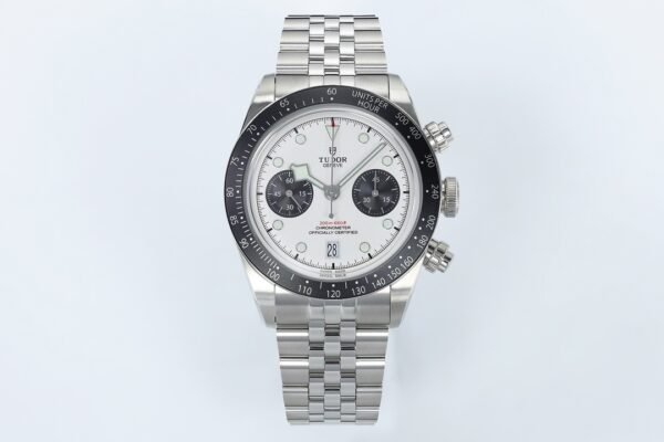 Black Bay Chrono Replica 41mm white Front View