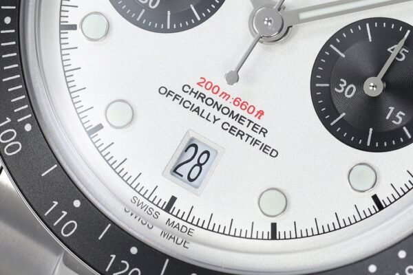Black Bay Chrono dial and bezel details